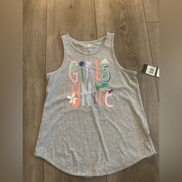 Adidas girls unite graphic tank top - Picture 1 of 4